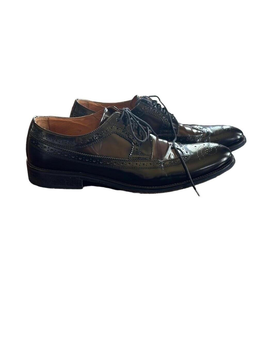 Johnston & Murphy | Men’s Black & Brown Oxford Wingtip Shoes | Size 11M | 0674